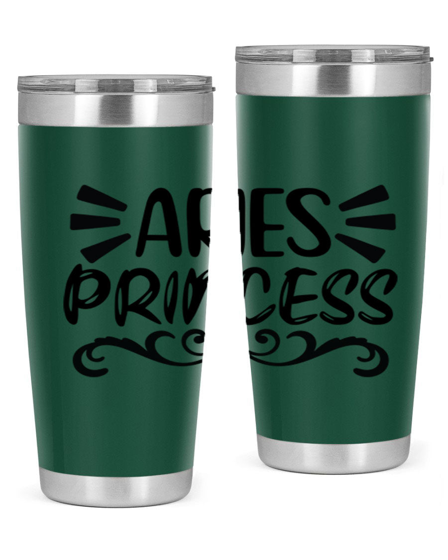 Aries Princess 117# 20oz Tumbler featuring double wall vacuum insulation and a stylish design, perfect for hot and cold beverages.