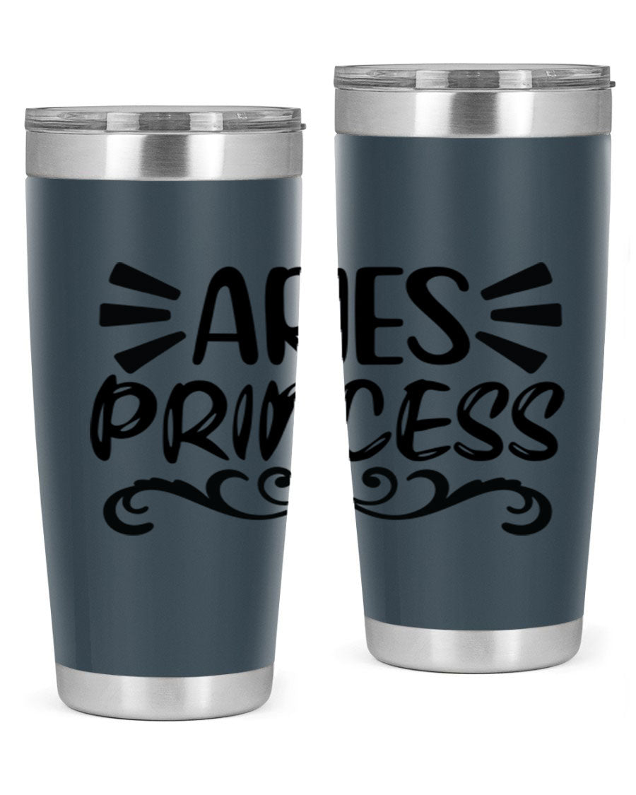 Aries Princess 117# 20oz Tumbler featuring double wall vacuum insulation and a stylish design, perfect for hot and cold beverages.