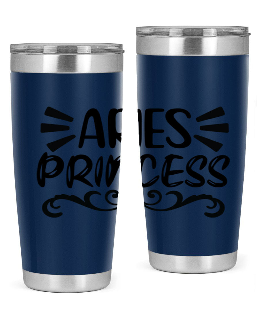 Aries Princess 117# 20oz Tumbler featuring double wall vacuum insulation and a stylish design, perfect for hot and cold beverages.