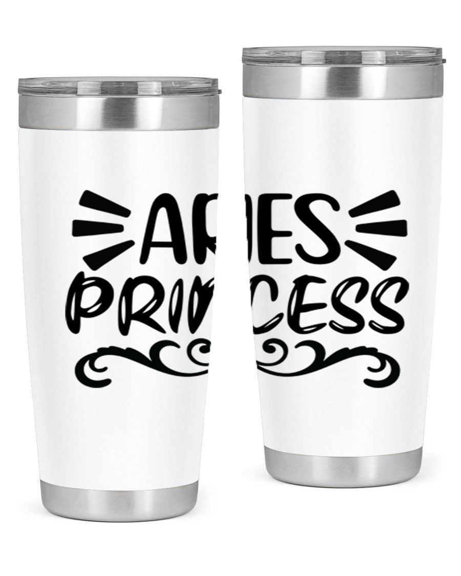 Aries Princess 117# 20oz Tumbler featuring double wall vacuum insulation and a stylish design, perfect for hot and cold beverages.