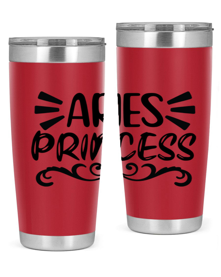 Aries Princess 117# 20oz Tumbler featuring double wall vacuum insulation and a stylish design, perfect for hot and cold beverages.