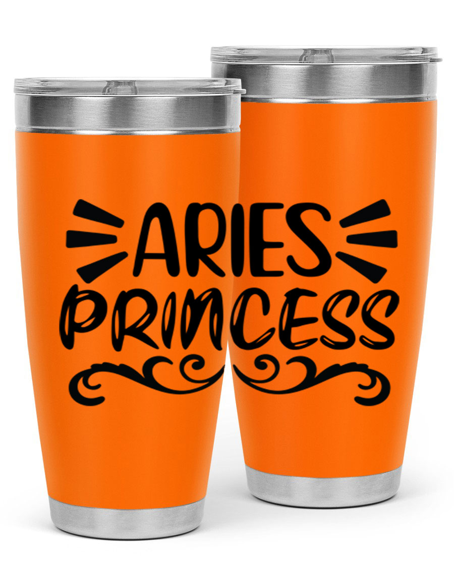 Aries Princess 117# 20oz Tumbler featuring double wall vacuum insulation and a stylish design, perfect for hot and cold beverages.