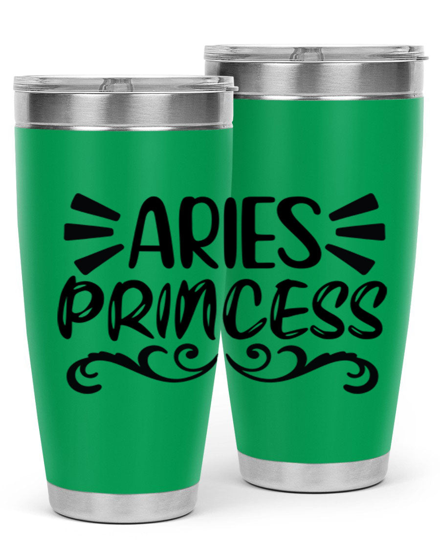 Aries Princess 117# 20oz Tumbler featuring double wall vacuum insulation and a stylish design, perfect for hot and cold beverages.