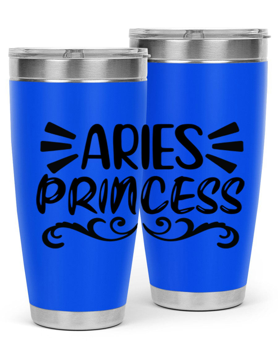 Aries Princess 117# 20oz Tumbler featuring double wall vacuum insulation and a stylish design, perfect for hot and cold beverages.