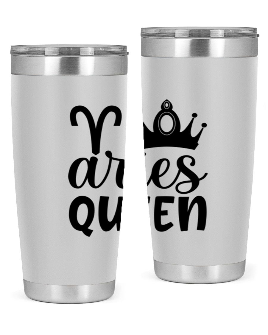 Aries Queen 118# Tumbler in stainless steel with a stylish design, perfect for hot and cold beverages.