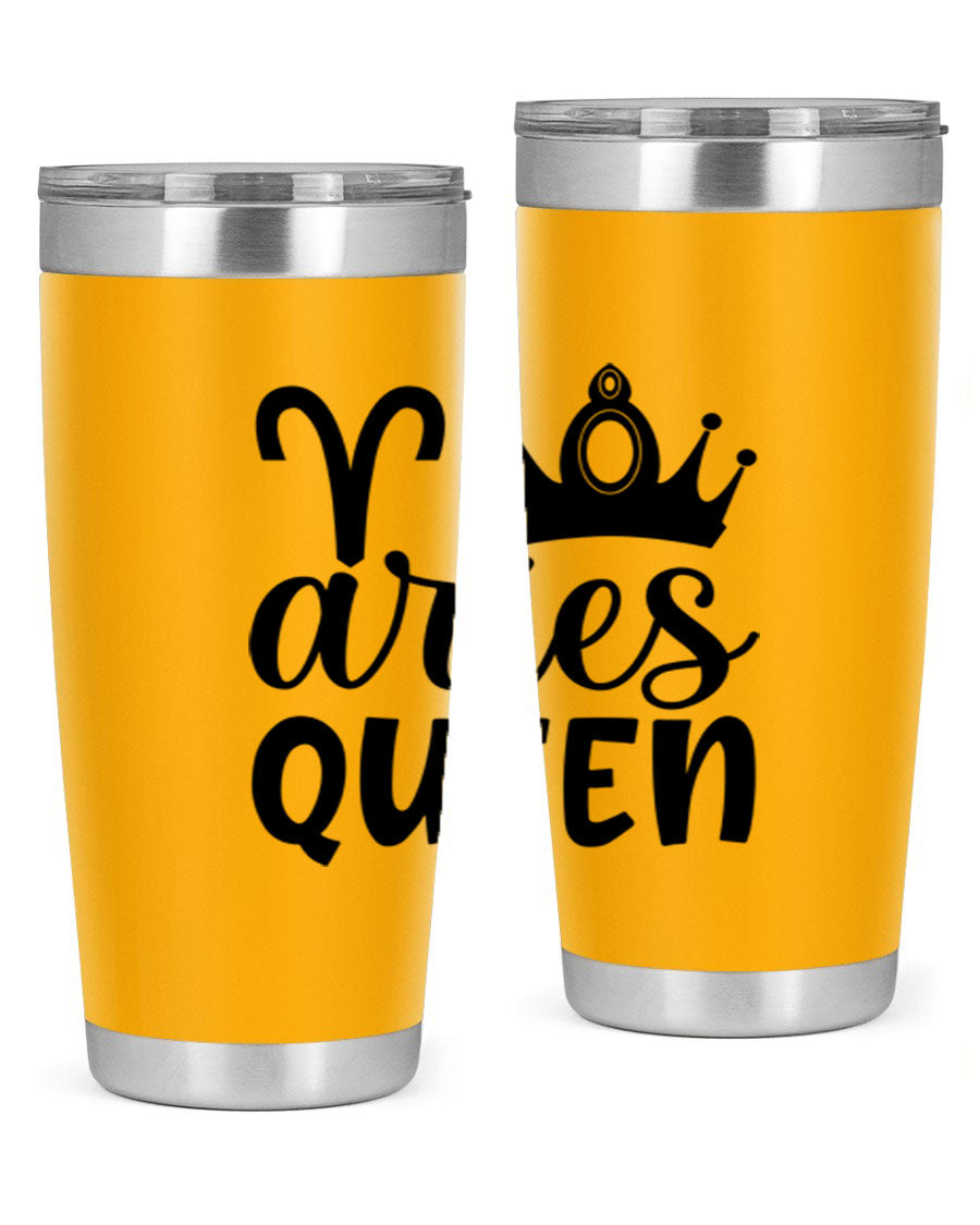 Aries Queen 118# Tumbler in stainless steel with a stylish design, perfect for hot and cold beverages.