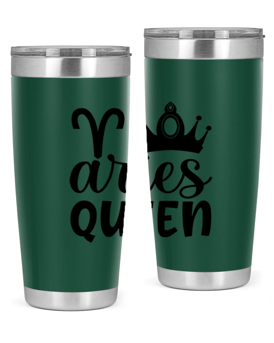 Aries Queen 118# Tumbler in stainless steel with a stylish design, perfect for hot and cold beverages.