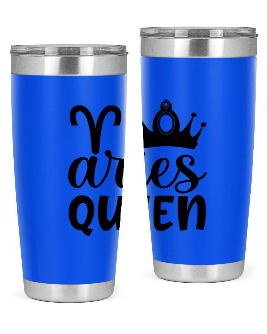 Aries Queen 118# Tumbler in stainless steel with a stylish design, perfect for hot and cold beverages.