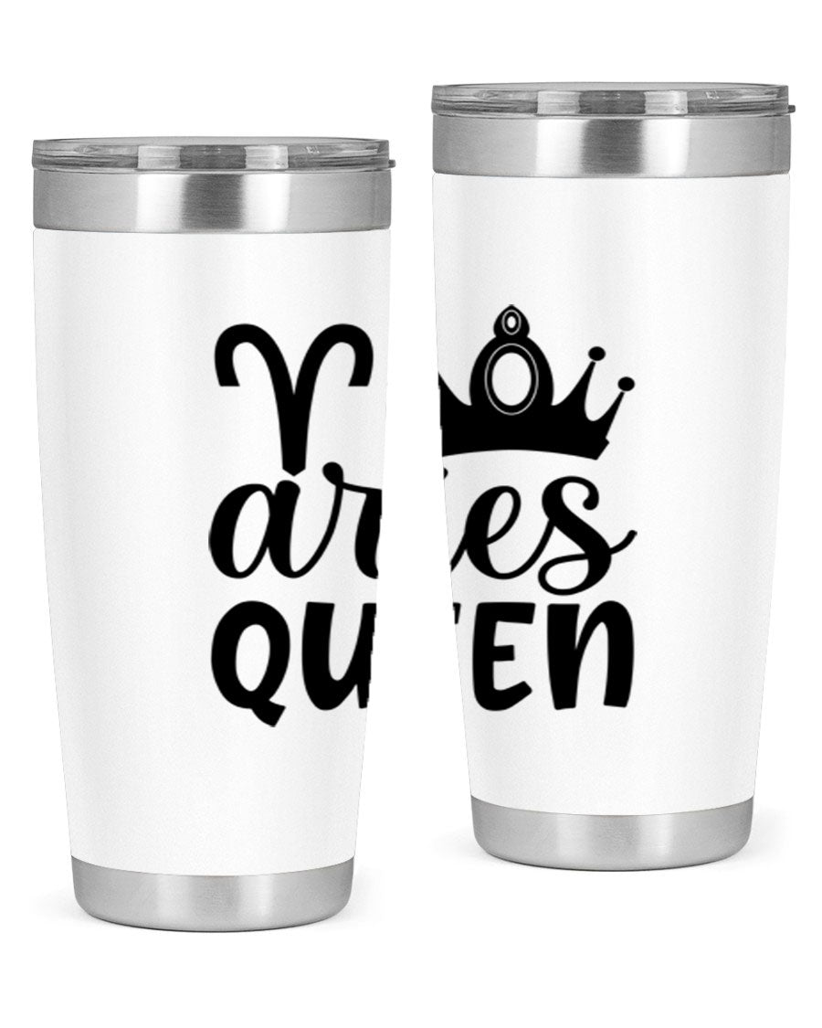 Aries Queen 118# Tumbler in stainless steel with a stylish design, perfect for hot and cold beverages.