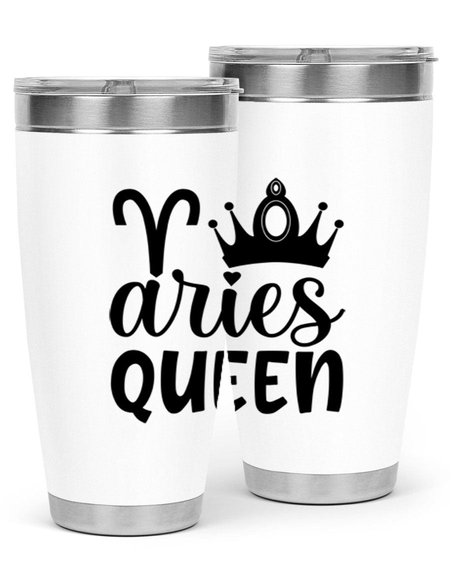 Aries Queen 118# Tumbler in stainless steel with a stylish design, perfect for hot and cold beverages.