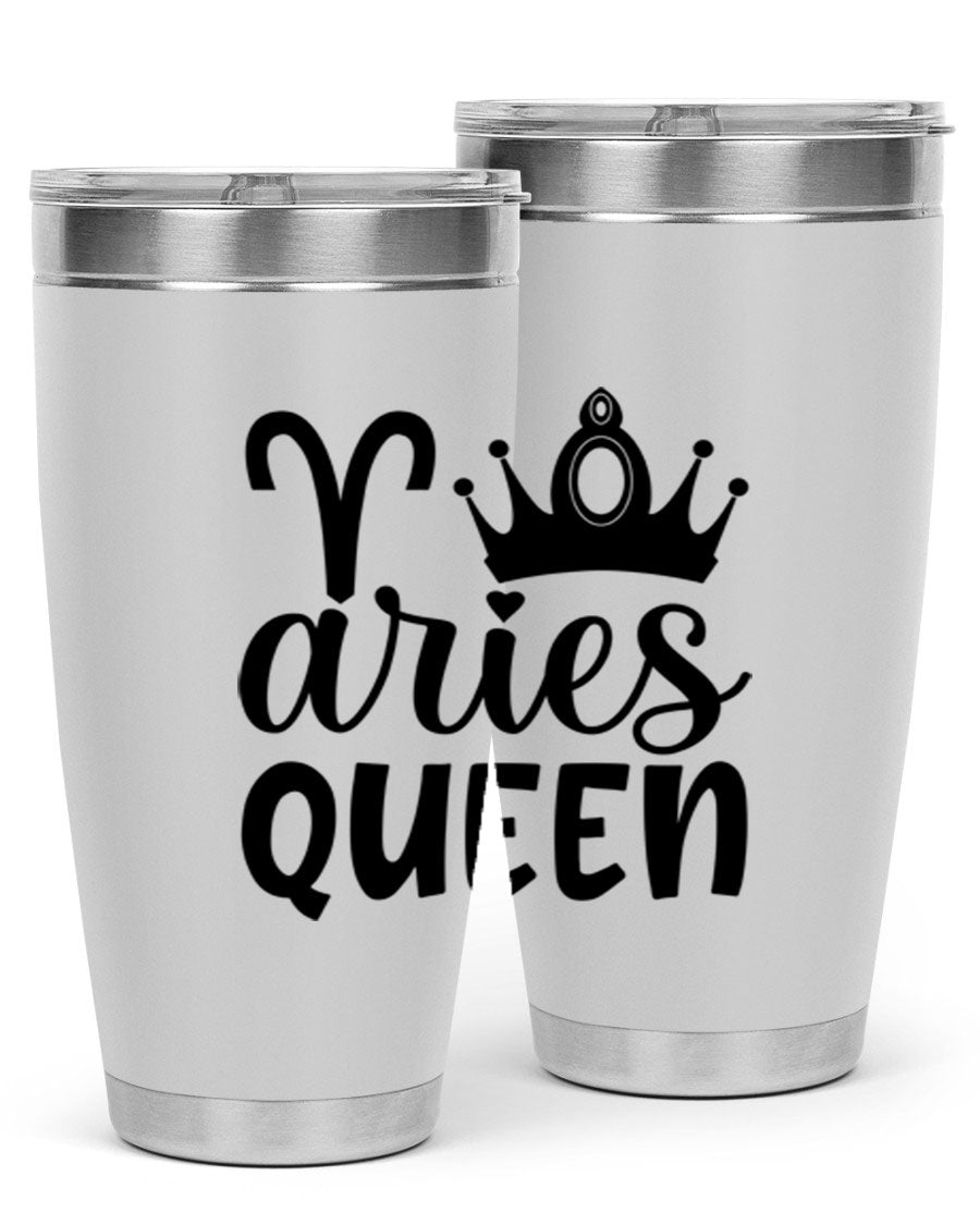 Aries Queen 118# Tumbler in stainless steel with a stylish design, perfect for hot and cold beverages.