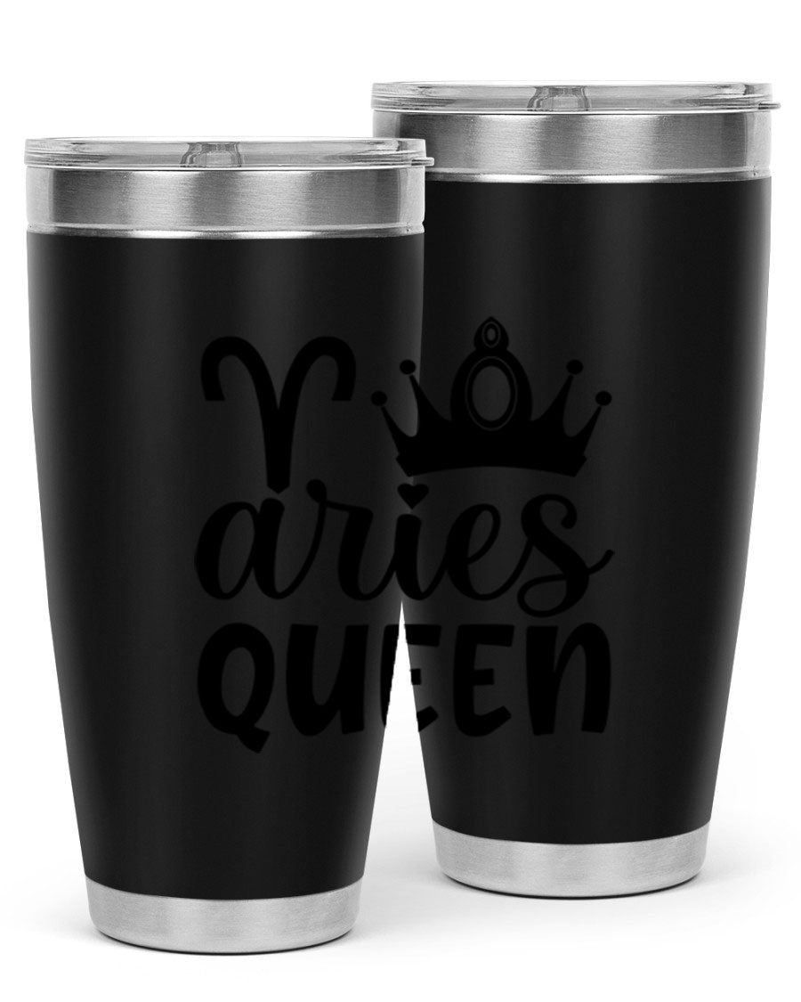 Aries Queen 118# Tumbler in stainless steel with a stylish design, perfect for hot and cold beverages.