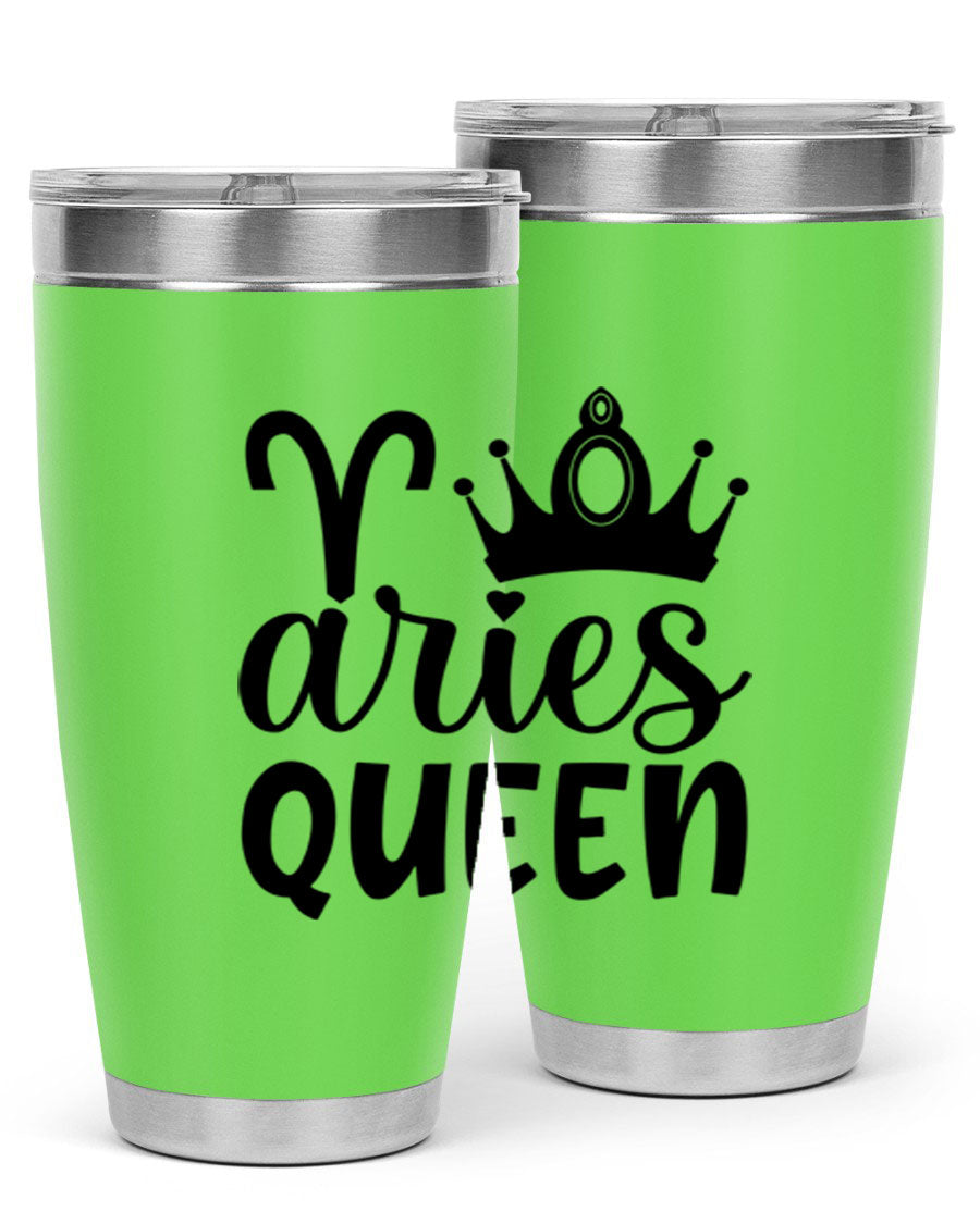 Aries Queen 118# Tumbler in stainless steel with a stylish design, perfect for hot and cold beverages.