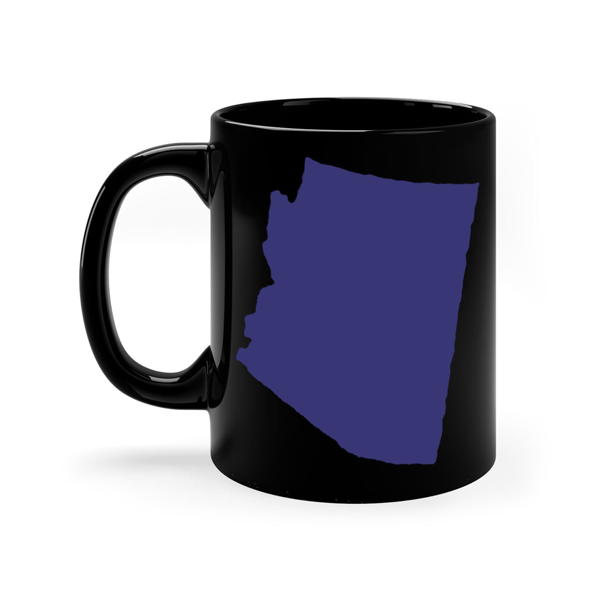 Arizona 48# State Flags Mug with glossy finish and colorful handle, available in two sizes.