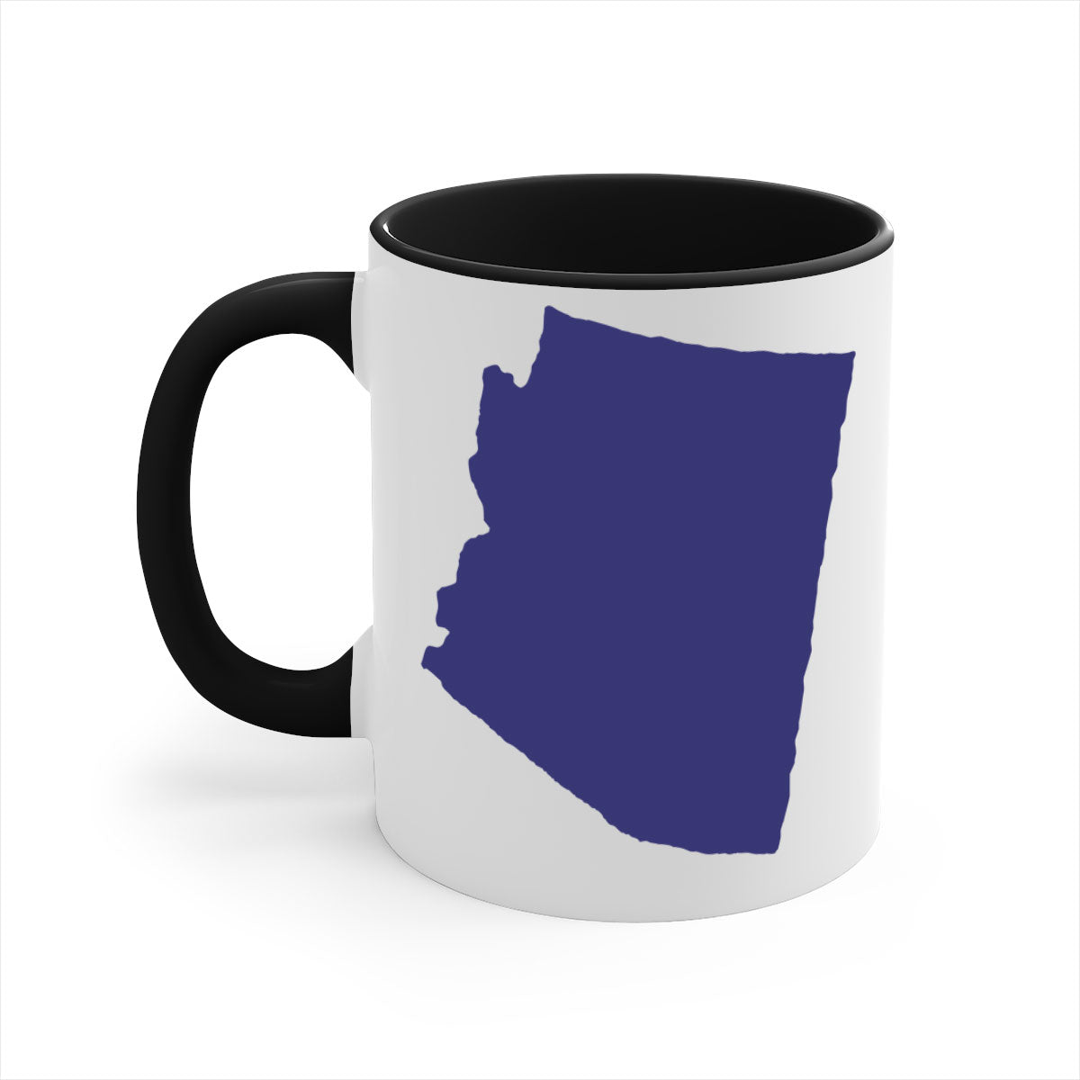 Arizona 48# State Flags Mug with glossy finish and colorful handle, available in two sizes.