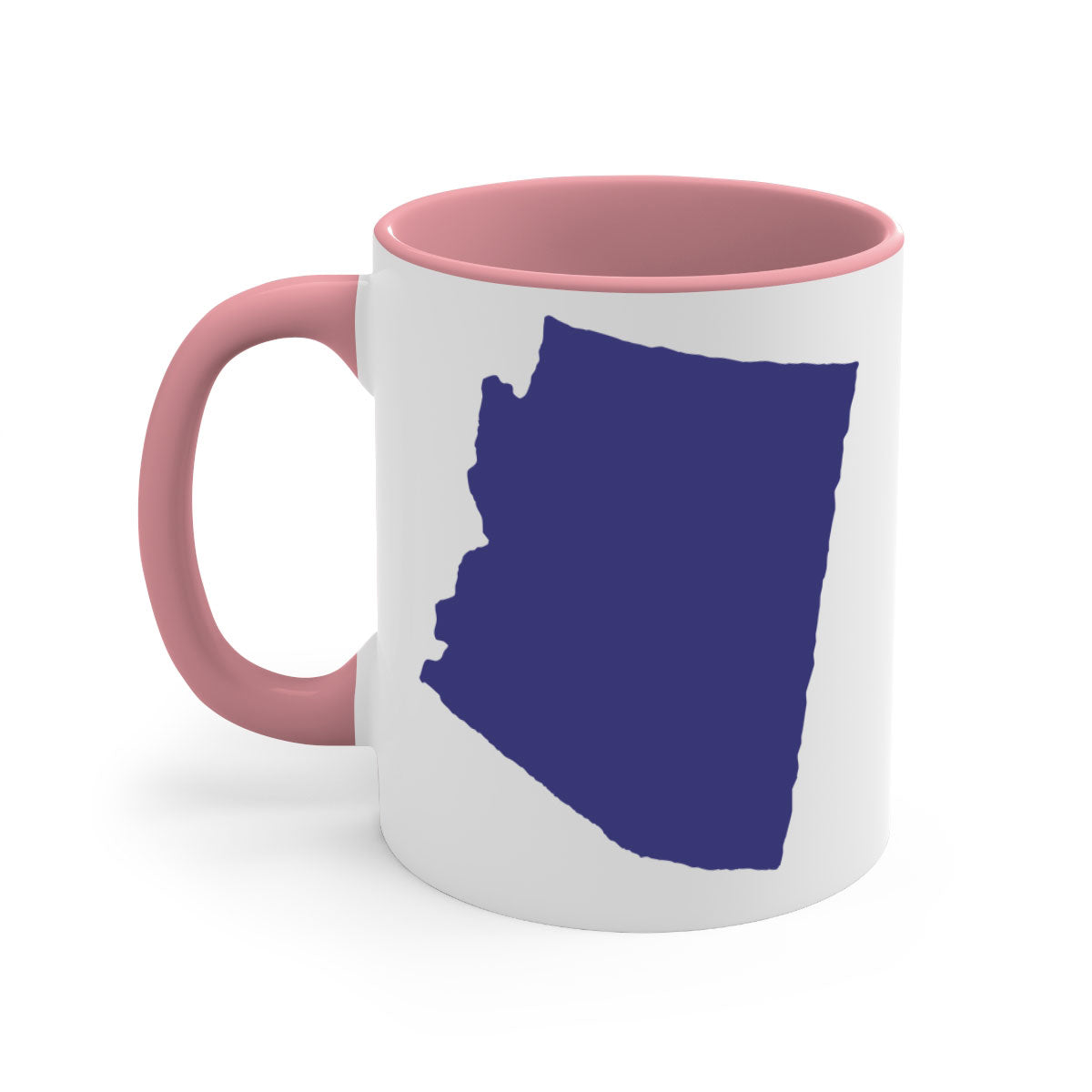 Arizona 48# State Flags Mug with glossy finish and colorful handle, available in two sizes.