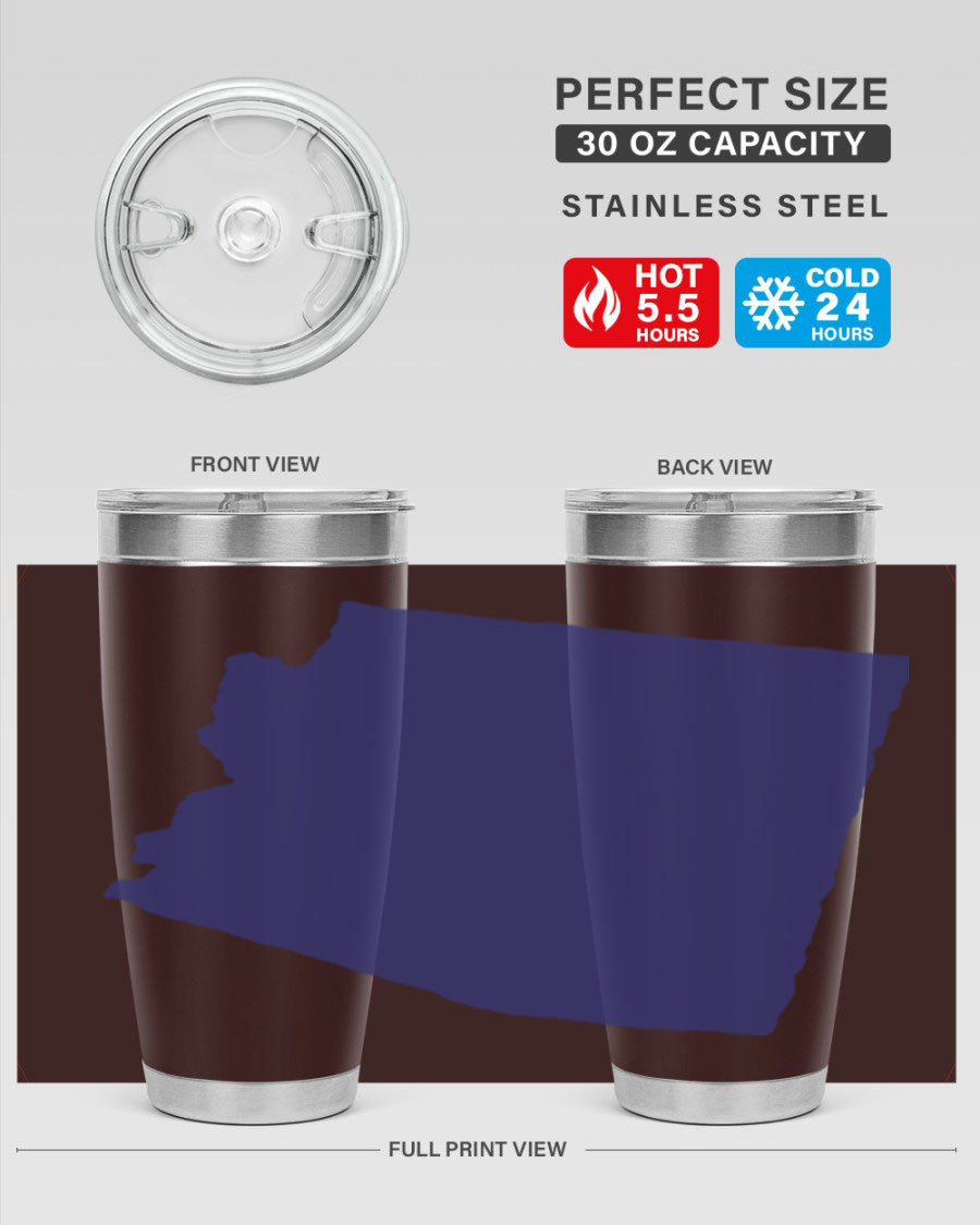 Arizona 48# Tumbler featuring a double wall vacuum design, copper lining, and a drink-thru lid, perfect for hot and cold beverages.