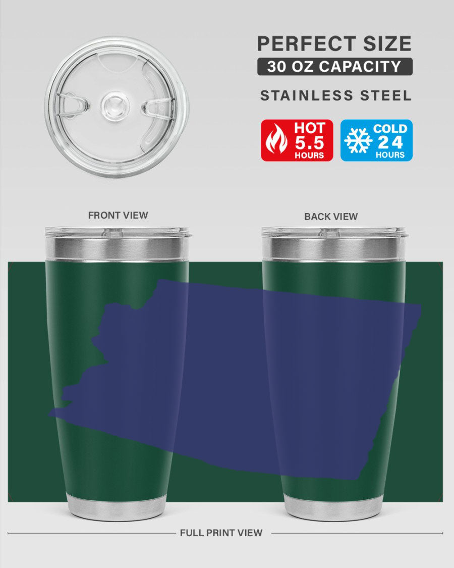 Arizona 48# Tumbler featuring a double wall vacuum design, copper lining, and a drink-thru lid, perfect for hot and cold beverages.