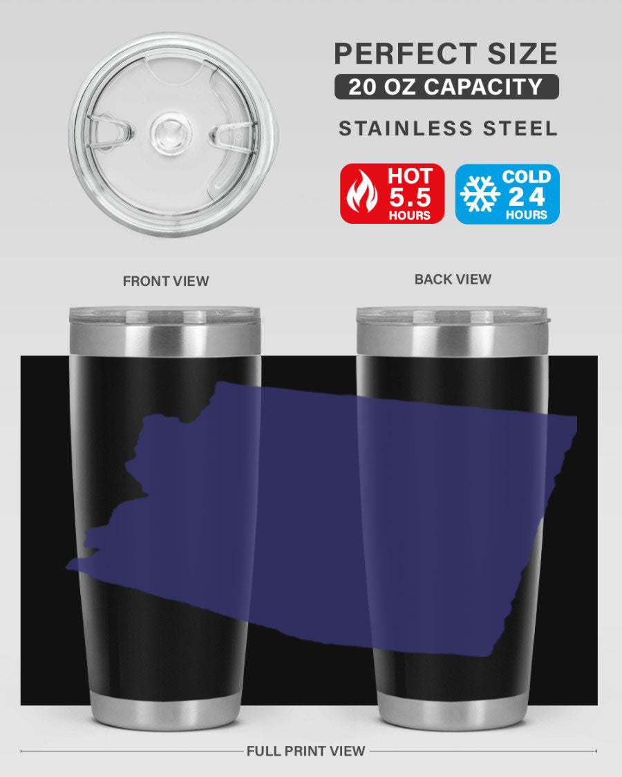 Arizona 48# Tumbler featuring a double wall vacuum design, copper lining, and a drink-thru lid, perfect for hot and cold beverages.