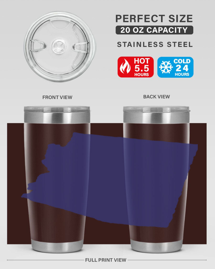 Arizona 48# Tumbler featuring a double wall vacuum design, copper lining, and a drink-thru lid, perfect for hot and cold beverages.