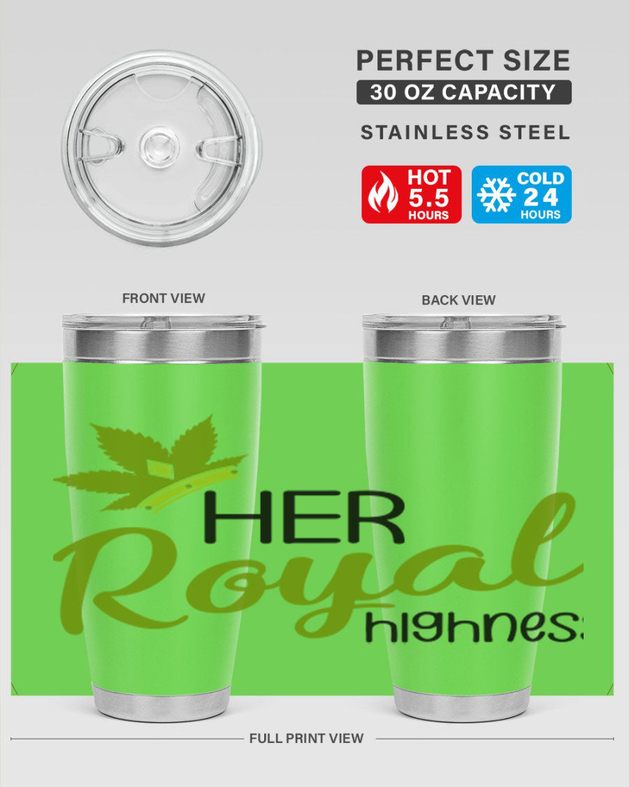 Artboard 14# marijuana tumbler, 20oz stainless steel with vibrant design, perfect for hot and cold beverages.