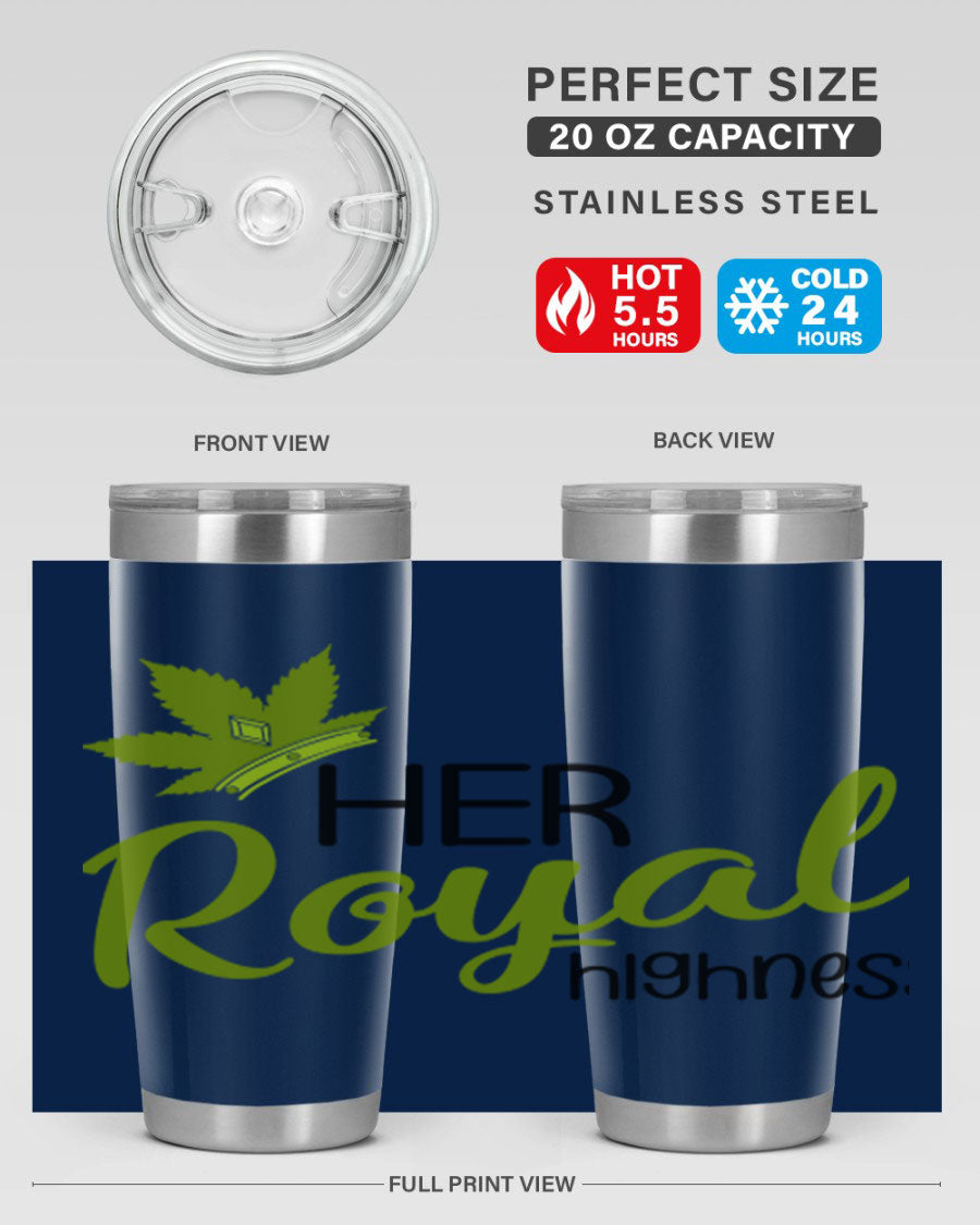 Artboard 14# marijuana tumbler, 20oz stainless steel with vibrant design, perfect for hot and cold beverages.