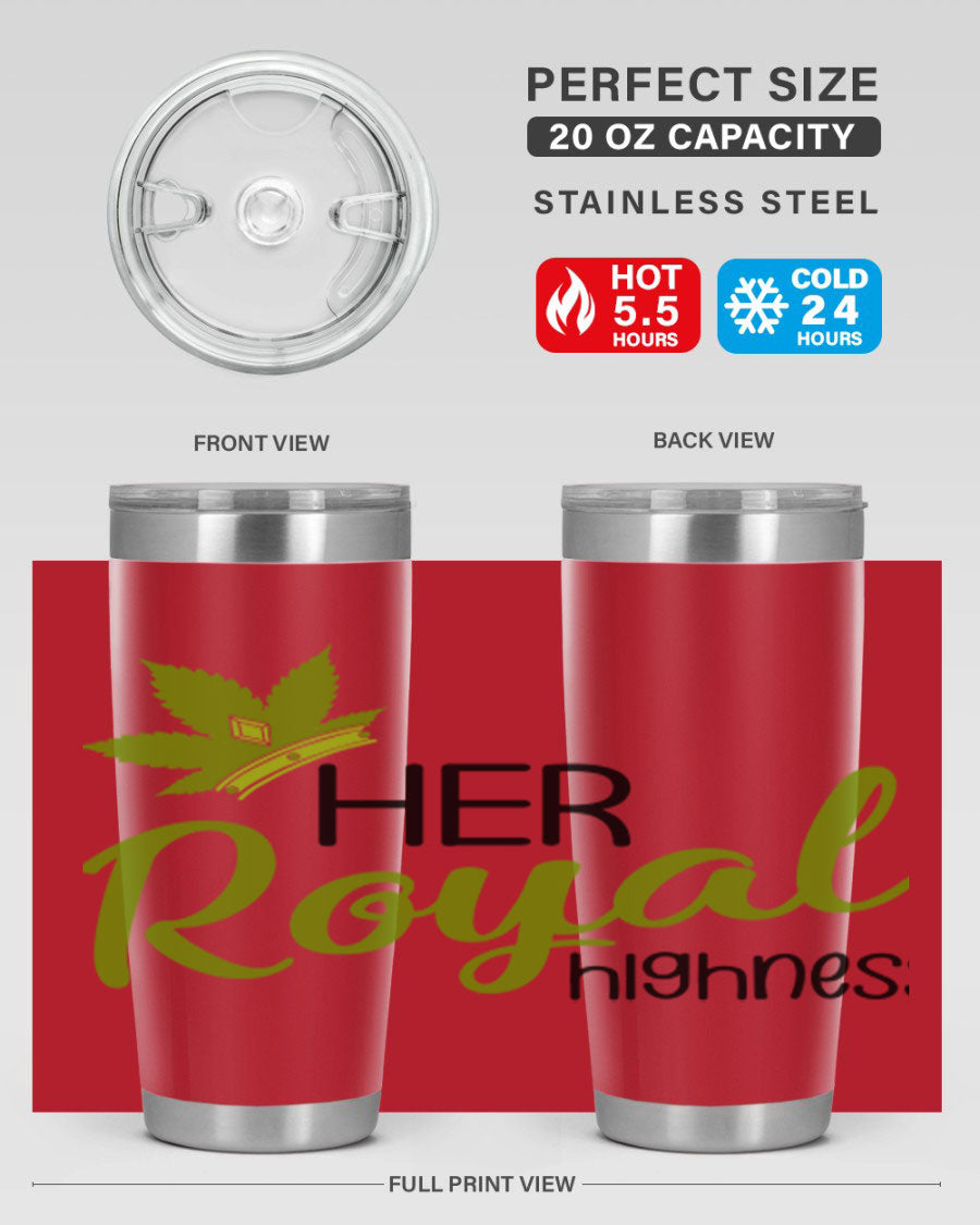 Artboard 14# marijuana tumbler, 20oz stainless steel with vibrant design, perfect for hot and cold beverages.