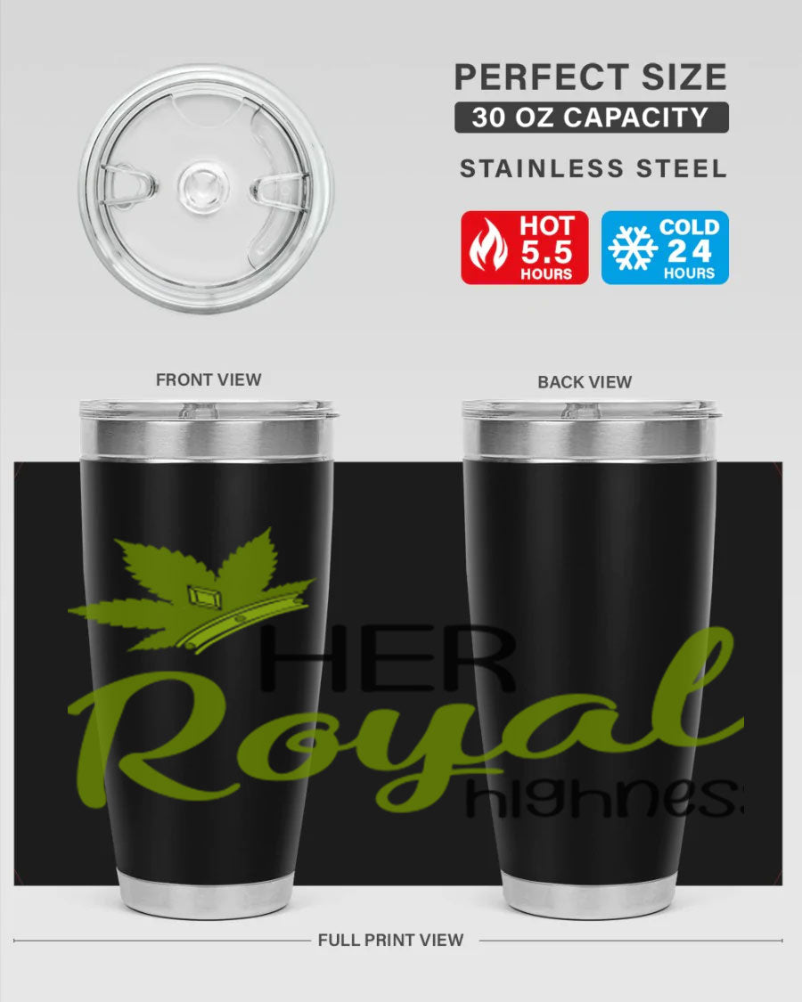 Artboard 14# marijuana tumbler, 20oz stainless steel with vibrant design, perfect for hot and cold beverages.