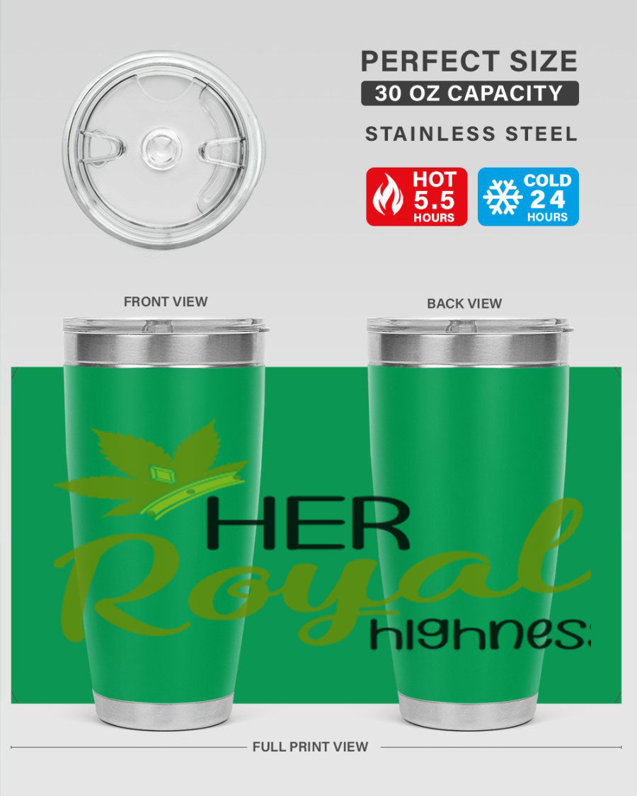 Artboard 14# marijuana tumbler, 20oz stainless steel with vibrant design, perfect for hot and cold beverages.