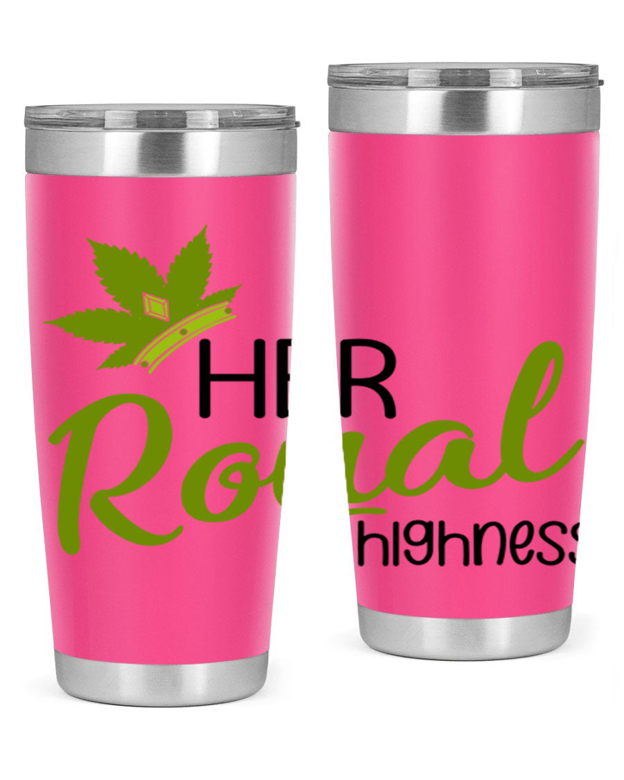 Artboard 14# marijuana tumbler, 20oz stainless steel with vibrant design, perfect for hot and cold beverages.