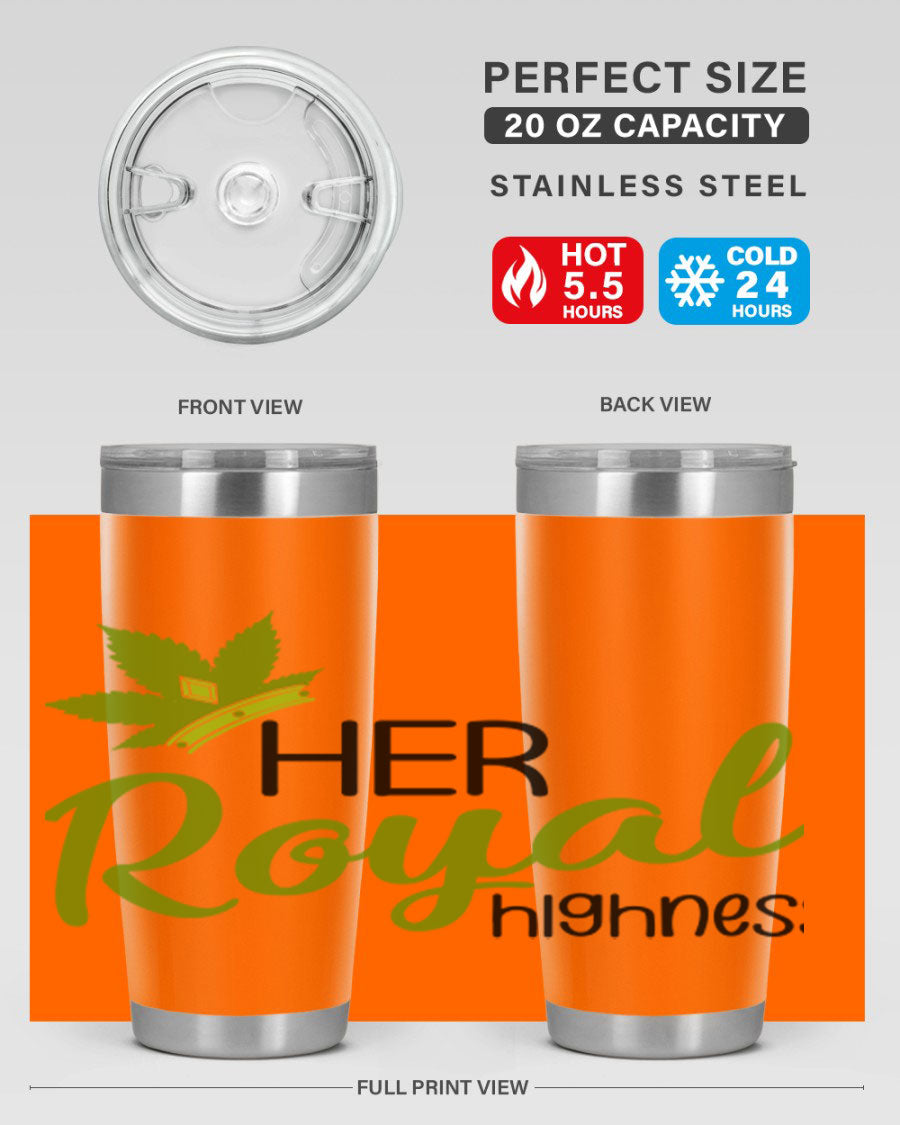 Artboard 14# marijuana tumbler, 20oz stainless steel with vibrant design, perfect for hot and cold beverages.