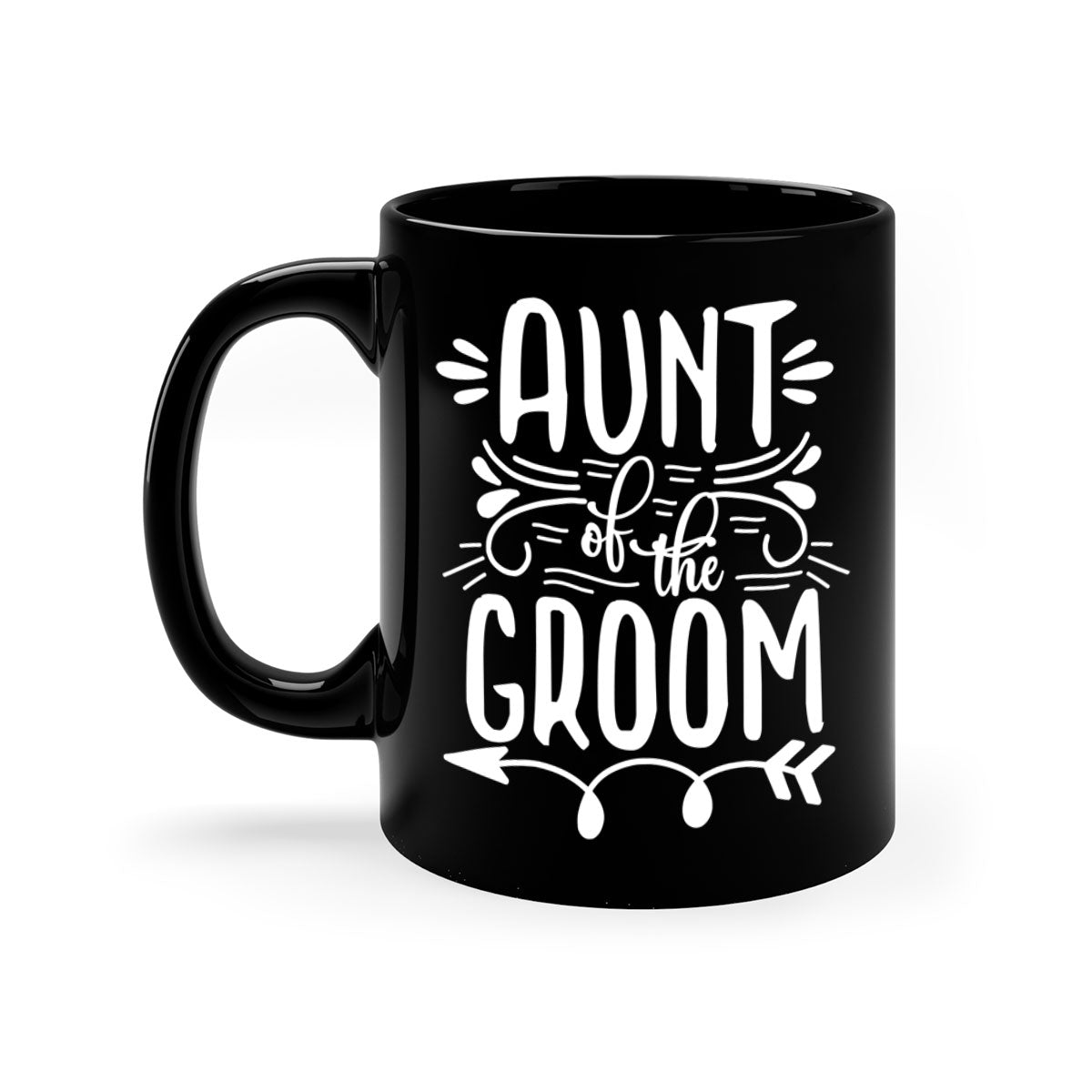 Aunt of the 4# Mug featuring a glossy finish, colored handle, and interior, available in multiple colors and sizes.