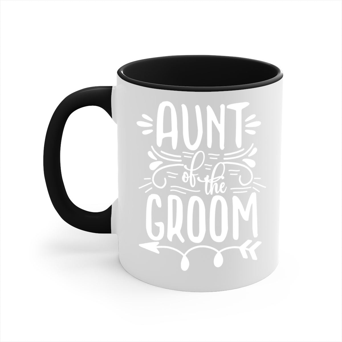 Aunt of the 4# Mug featuring a glossy finish, colored handle, and interior, available in multiple colors and sizes.