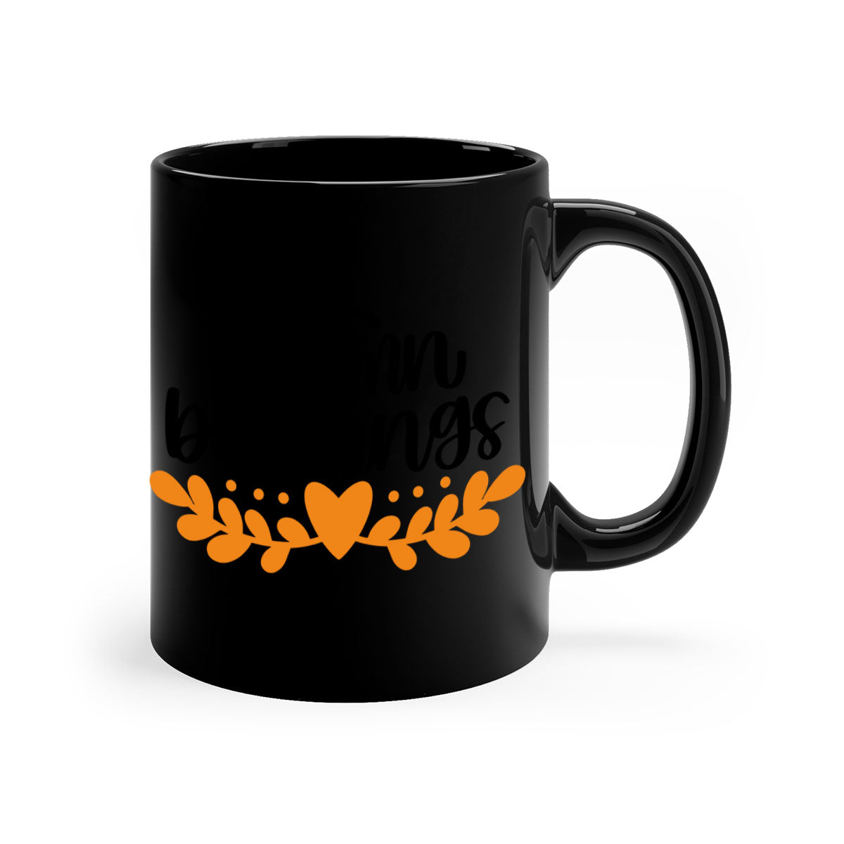 Autumn Blessings 472# Mug featuring a glossy finish, colored handle, and interior, available in five colors.