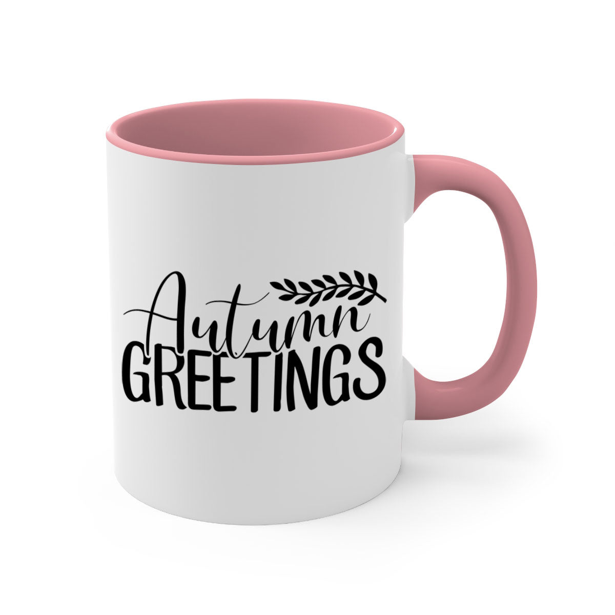 Autumn Greetings 13# Mug featuring a two-tone design with a colored handle and glossy finish, perfect for coffee and tea.