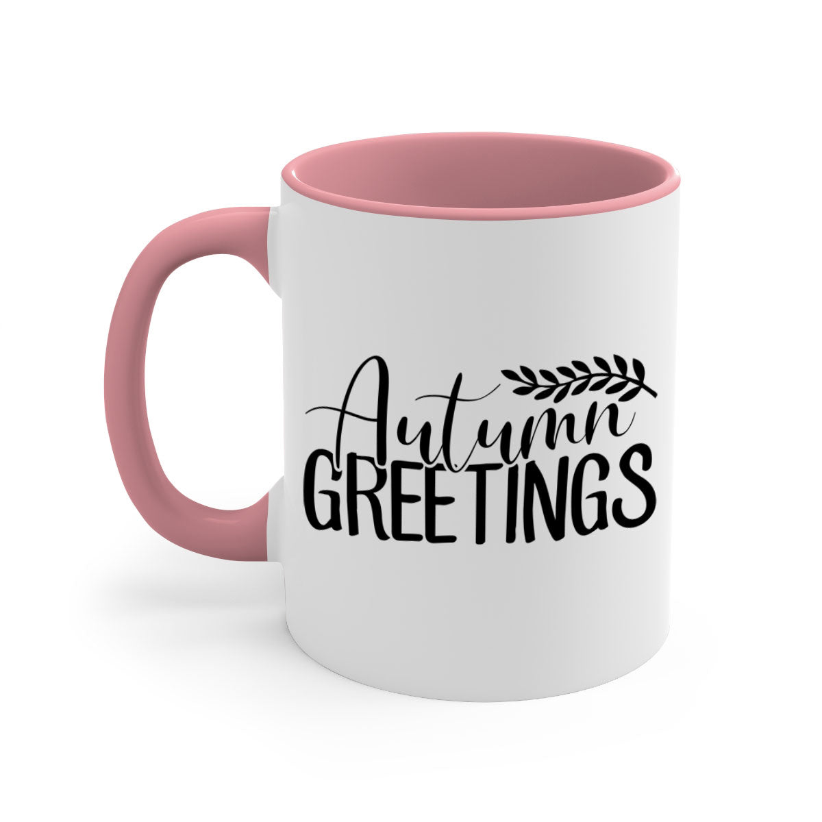 Autumn Greetings 13# Mug featuring a two-tone design with a colored handle and glossy finish, perfect for coffee and tea.