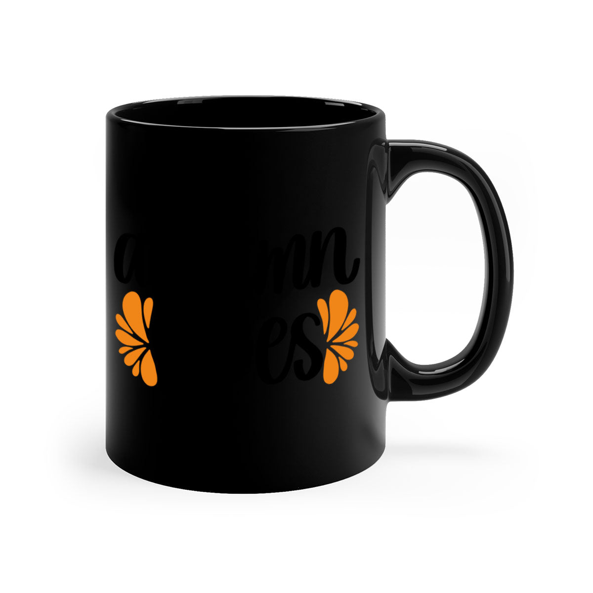 Autumn Vibes 478# Mug featuring a glossy finish, colored handle, and interior in five vibrant colors, perfect for coffee or tea.