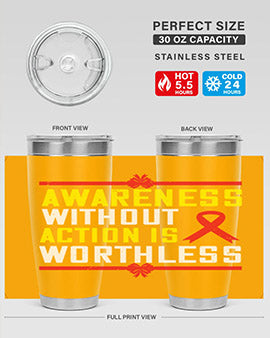 A stylish 20oz stainless steel tumbler with a motivational quote, featuring a double wall vacuum design and a drink-thru lid, perfect for hot and cold beverages.