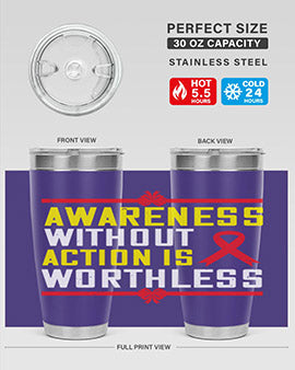 A stylish 20oz stainless steel tumbler with a motivational quote, featuring a double wall vacuum design and a drink-thru lid, perfect for hot and cold beverages.