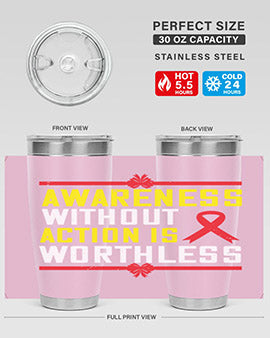 A stylish 20oz stainless steel tumbler with a motivational quote, featuring a double wall vacuum design and a drink-thru lid, perfect for hot and cold beverages.