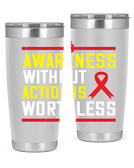 A stylish 20oz stainless steel tumbler with a motivational quote, featuring a double wall vacuum design and a drink-thru lid, perfect for hot and cold beverages.