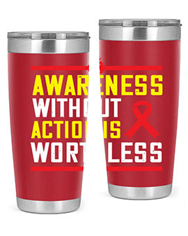 A stylish 20oz stainless steel tumbler with a motivational quote, featuring a double wall vacuum design and a drink-thru lid, perfect for hot and cold beverages.