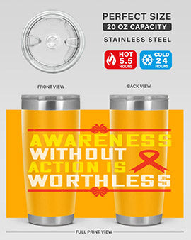 A stylish 20oz stainless steel tumbler with a motivational quote, featuring a double wall vacuum design and a drink-thru lid, perfect for hot and cold beverages.