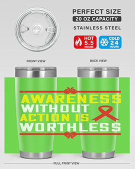 A stylish 20oz stainless steel tumbler with a motivational quote, featuring a double wall vacuum design and a drink-thru lid, perfect for hot and cold beverages.