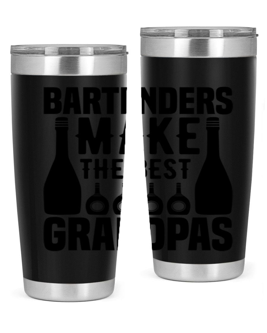 Bartenders make The best Style 6# 20oz tumbler in stainless steel with a copper lining, featuring a drink-thru lid.