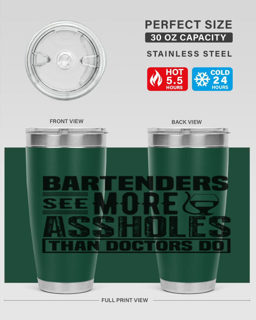 Bartenders see more Style 5# 20oz tumbler in stainless steel with copper lining, featuring a drink-thru lid, ideal for hot and cold beverages.