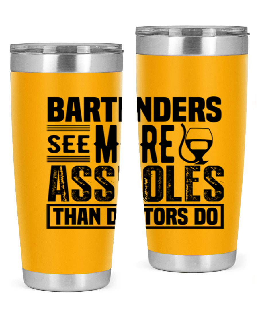 Bartenders see more Style 5# 20oz tumbler in stainless steel with copper lining, featuring a drink-thru lid, ideal for hot and cold beverages.