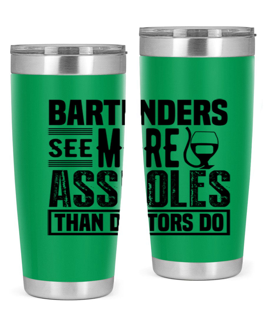 Bartenders see more Style 5# 20oz tumbler in stainless steel with copper lining, featuring a drink-thru lid, ideal for hot and cold beverages.