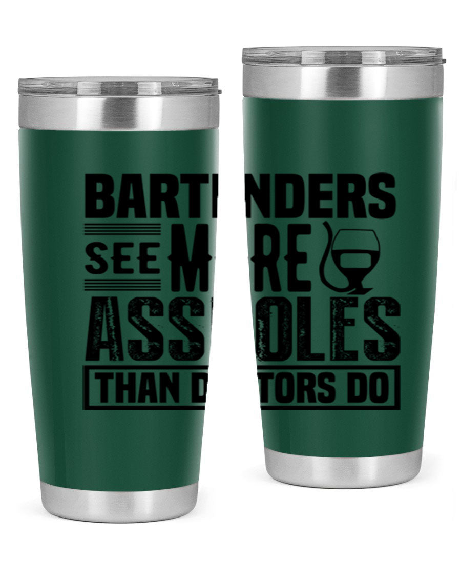 Bartenders see more Style 5# 20oz tumbler in stainless steel with copper lining, featuring a drink-thru lid, ideal for hot and cold beverages.