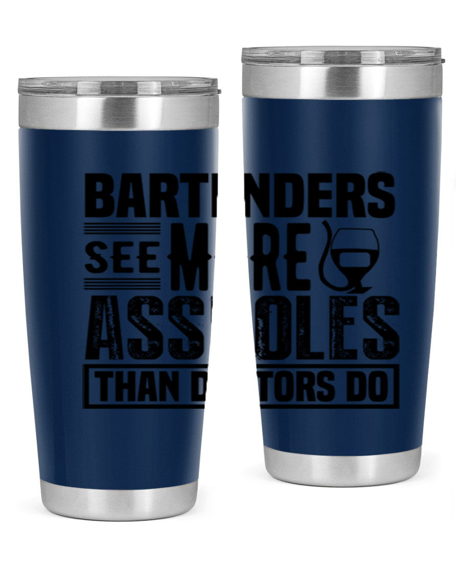 Bartenders see more Style 5# 20oz tumbler in stainless steel with copper lining, featuring a drink-thru lid, ideal for hot and cold beverages.